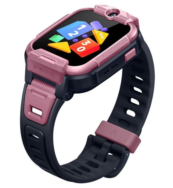 Дитячий годинник-телефон Mibro Z5, 1.69", 240x280, GPS, 2MP dual, 900мА·год, 2АТM, рожевий