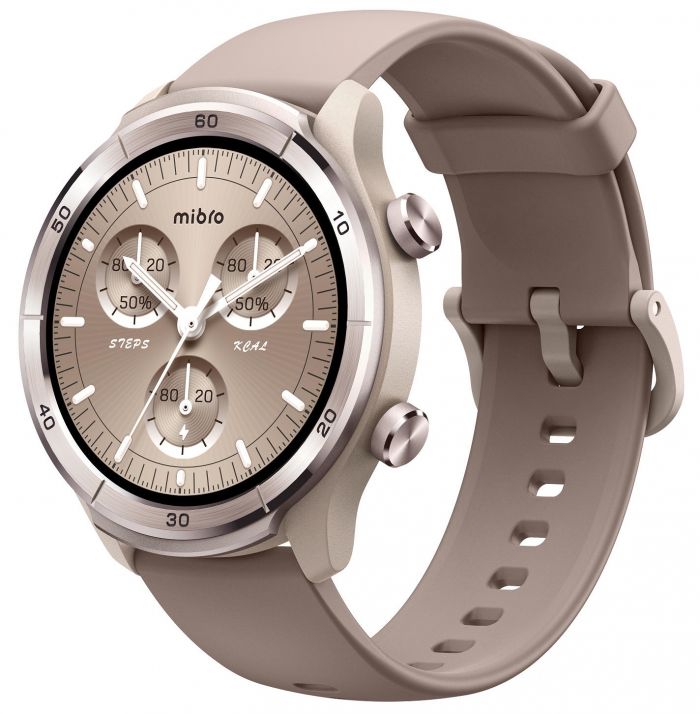 Смарт-годинник Mibro A3 45мм, 1.39", 360x360, BT 5.3, GPS, 2 ATM, мокко