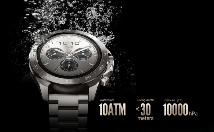 Смарт-годинник Mibro GS Explorer S 48мм, 1.32", 466x466, AMOLED, BT 5.3, Dual-band GPS, 10 ATM, суцільний титан