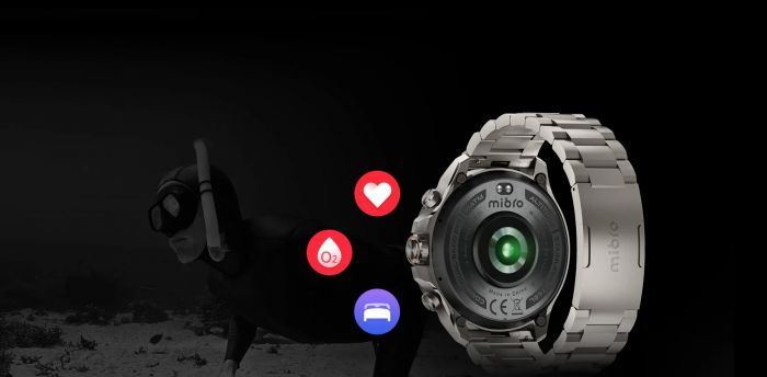 Смарт-годинник Mibro GS Explorer S 48мм, 1.32", 466x466, AMOLED, BT 5.3, Dual-band GPS, 10 ATM, суцільний титан