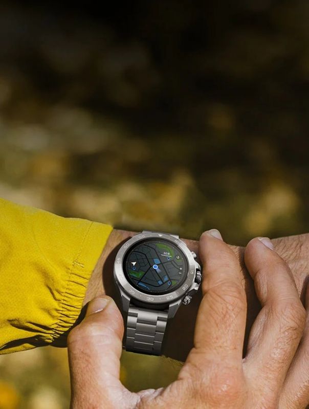 Смарт-годинник Mibro GS Explorer S 48мм, 1.32", 466x466, AMOLED, BT 5.3, Dual-band GPS, 10 ATM, суцільний титан