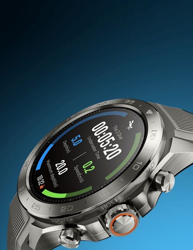 Смарт-годинник Mibro GS Explorer S 48мм, 1.32", 466x466, AMOLED, BT 5.3, Dual-band GPS, 10 ATM, титан-силікон