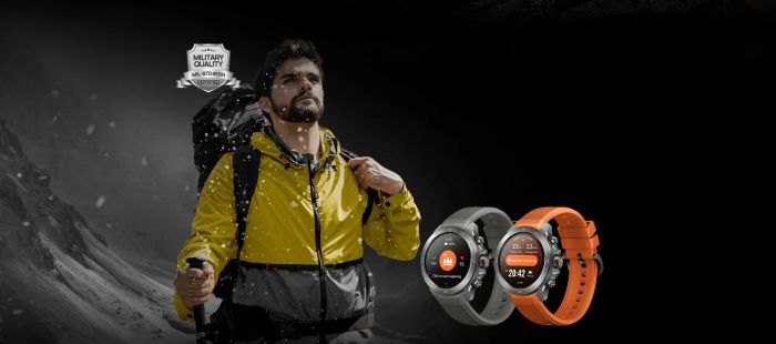 Смарт-годинник Mibro GS Explorer S 48мм, 1.32", 466x466, AMOLED, BT 5.3, Dual-band GPS, 10 ATM, титан-силікон