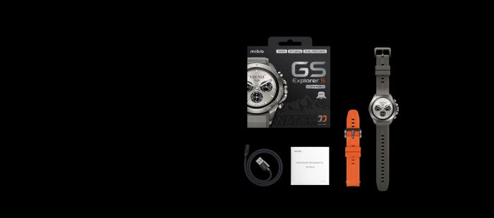 Смарт-годинник Mibro GS Explorer S 48мм, 1.32", 466x466, AMOLED, BT 5.3, Dual-band GPS, 10 ATM, титан-силікон