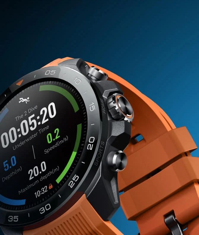 Смарт-годинник Mibro GS Explorer S 48мм, 1.32", 466x466, AMOLED, BT 5.3, Dual-band GPS, 10 ATM, чорний обсидіан