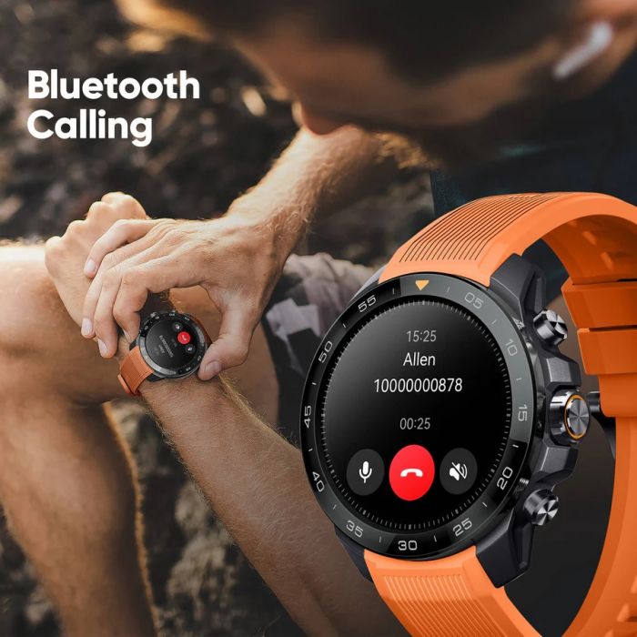 Смарт-годинник Mibro GS Explorer S 48мм, 1.32", 466x466, AMOLED, BT 5.3, Dual-band GPS, 10 ATM, чорний обсидіан