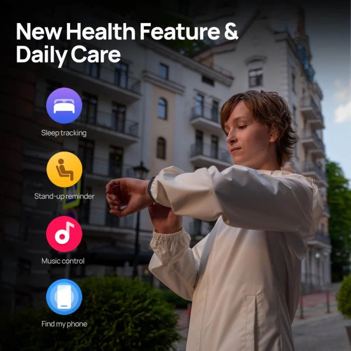 Смарт-годинник Mibro GS Pro 2 48мм, 1.43", 466x466, AMOLED, BT 5.3, GPS, 5 ATM, темно-сірий