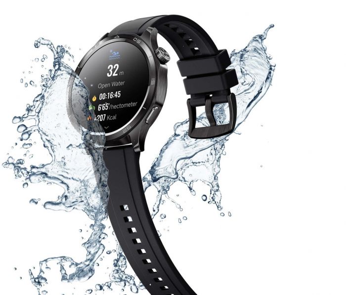 Смарт-годинник Mibro GT 46мм, 1.43", 466x466, AMOLED, BT 5.3, GPS, 5 ATM, темний метал