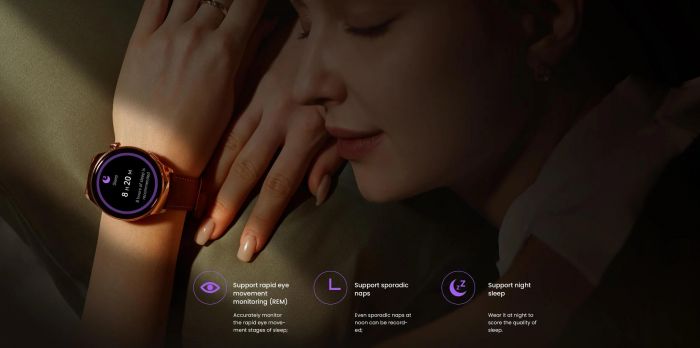 Смарт-годинник Mibro Lite 3 Pro 45мм, 1.32", 466x466, AMOLED, BT 5.3, GPS, 5 ATM, рожево-золотий