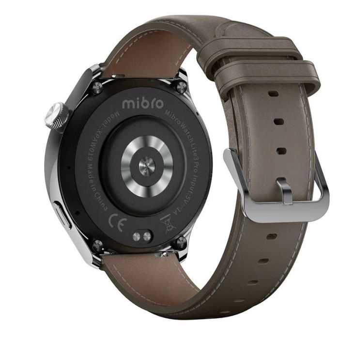 Смарт-годинник Mibro Lite 3 Pro 45мм, 1.32", 466x466, AMOLED, BT 5.3, GPS, 5 ATM, сірий хакі