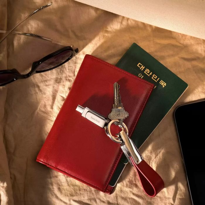 Накопичувач SanDisk  512GB USB 3.1 Type-A + Type-C Dual Drive Luxe Срібний