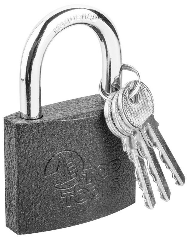 Замок навісний Top Tools 60мм, 2 ключа, 0.37кг