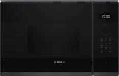 Мікрохвильова піч Bosch вбудована, 20л, електр. керув., 800Вт, дисплей, чорний/нержавіюча сталь