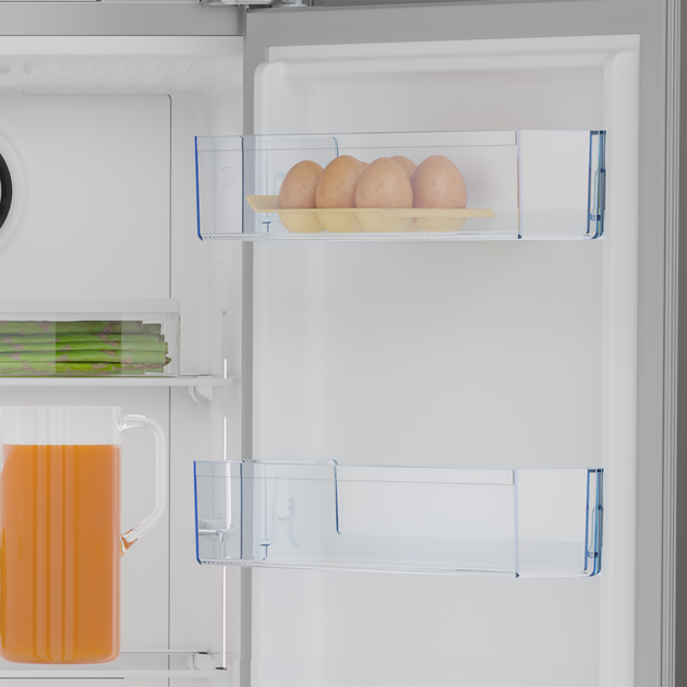 Холодильник Beko SBS, 179x91x71, xолод.відд.-368л, мороз.відд.-190л, 2дв., E, NF, дисплей, нерж