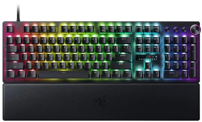 Клавіатура механічна Razer Huntsman V3 Pro 8KHz, 104key, Analog Optical Switch Gen-2, USB-A, EN, RGB, чорний