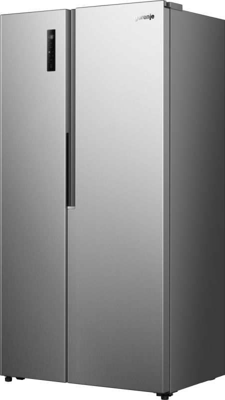 Холодильник SBS Gorenje, 179х62х91см, 2 двері, 347(197)л, А+, NF+, Інв., Зона св-ті, Зовн. Диспл, нерж