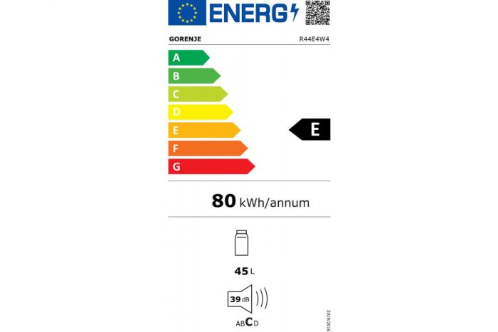 Холодильник Gorenje міні, 50x45х47, холод.відд.-45л, 1дв., А+, ST, білий