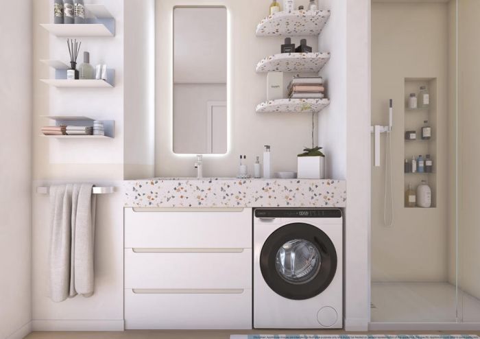 Пральна машина Candy фронтальна, 5кг, 1200, A, 42см, дисплей, інвертор, люк чорний, висота 70см, білий