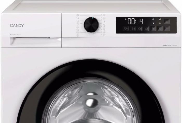 Пральна машина Candy фронтальна, 8кг, 1400, A+++, 48см, дисплей, інвертор, білий