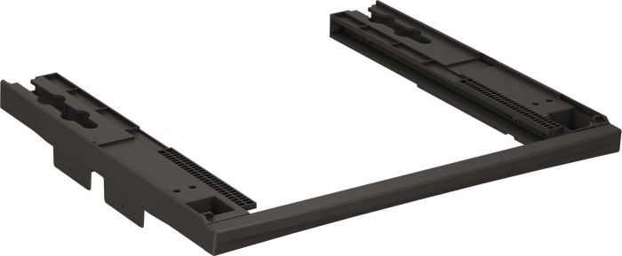 Комплект монтажний Beko для з'єднання пральної машини з сушильною машиною, 40-54 см, антрацит