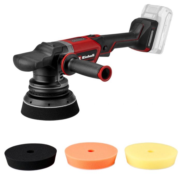 Шліфмашина полірувальна ексцентрікова акумуляторна Einhell Professional CP-EP 18/125 Li BL-Solo 18В 125мм 500-3800об/хв 2.11кг