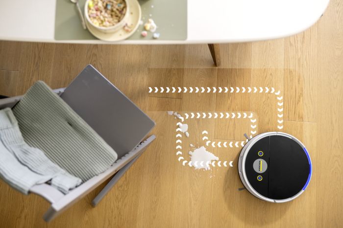 Робот-пилосос karcher RVF 7 Comfort, вологе прибирання, конт пил -0.25л, вода -0.30л, Bluetooth зарядна станція, білий