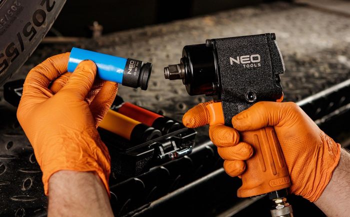 Набір торцевих насадок Neo Tools 1/2", 17,19,21мм 3шт