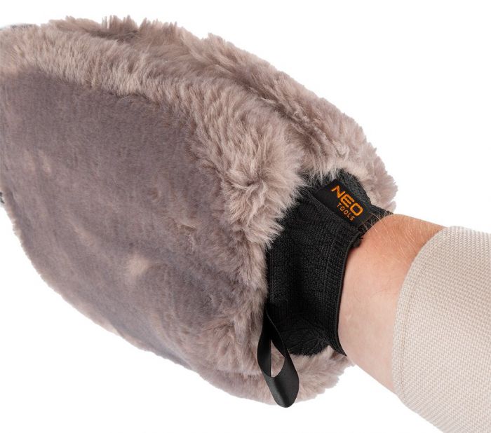 Рукавиця для миття автомобіля Neo Tools двостороння з делікатним покриттям 28х20см поліестер