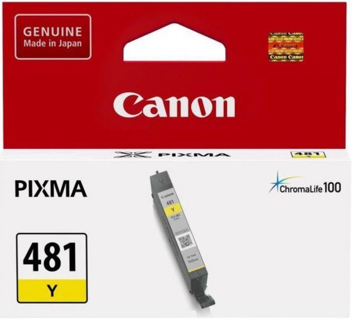 Картридж струменевий Canon CLI-481 PIXMA TS6140/8140/9140/TR7540/8540/TS6240/9540/8240/704/8340/6340 Yellow