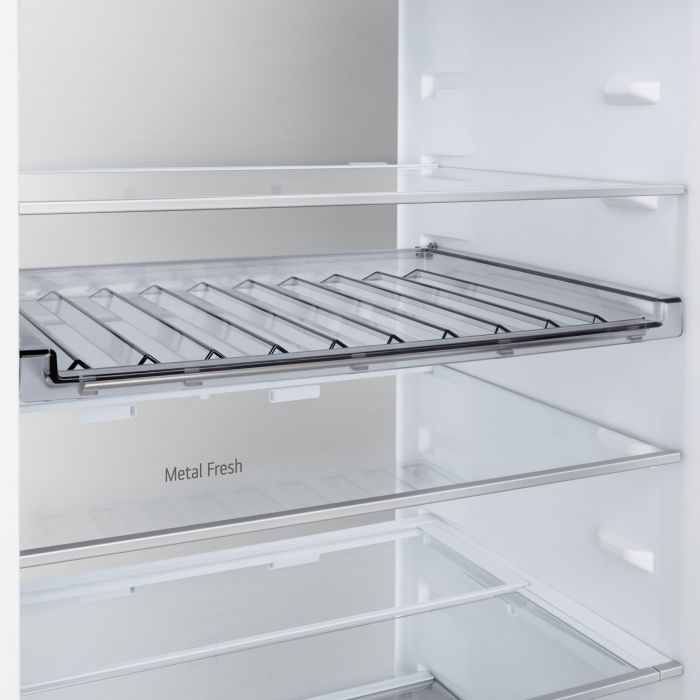 Холодильник LG з нижн. мороз., 203x60х68, холод.відд.-262л, мороз.відд.-113л, 2дв., E, NF, інв., диспл внутр., Fresh Сonverter, Metal Fresh, бежевий