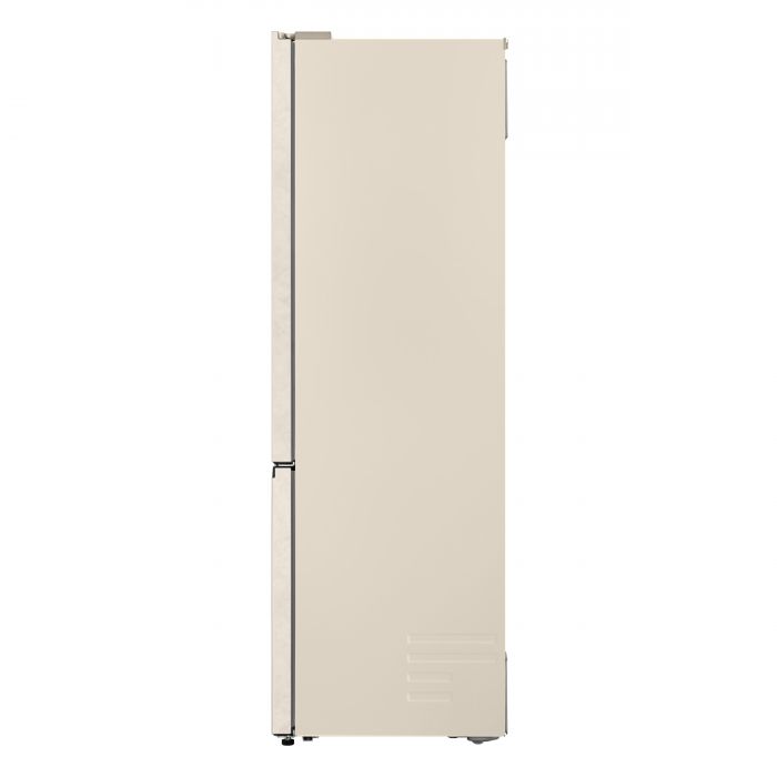 Холодильник LG з нижн. мороз., 203x60х68, холод.відд.-262л, мороз.відд.-113л, 2дв., E, NF, інв., диспл внутр., Fresh Сonverter, Metal Fresh, бежевий