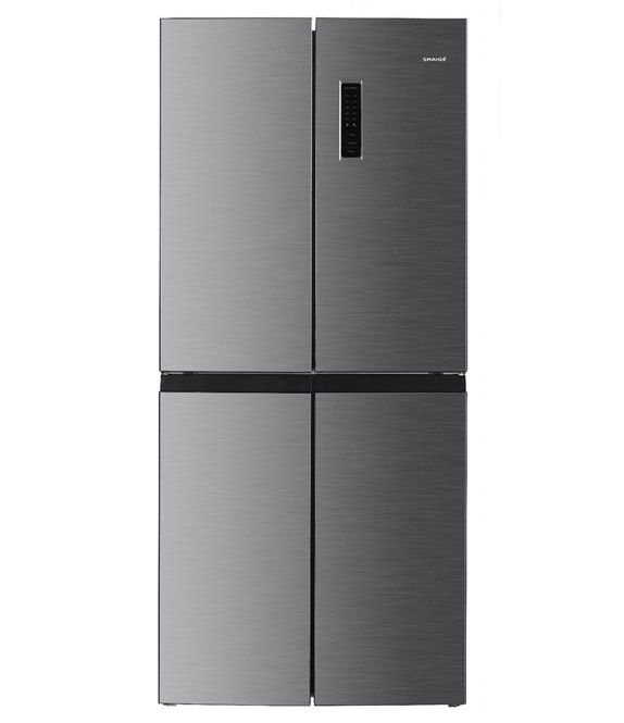 Холодильник Snaige багатодверний, 180x79x62, холод.відд.-237л, мороз.відд.-125л, 4дв., E, NF, нержавіюча сталь