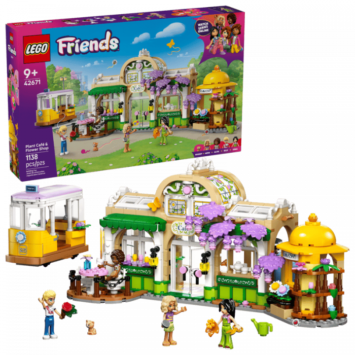 Конструктор LEGO Friends Кав'ярня з рослинами і квіткова крамниця