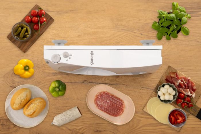 Скиборізка Gorenje, 100Вт, лезо-нержавіюча сталь, діаметр ножа-170мм, корпус-пластик, білий