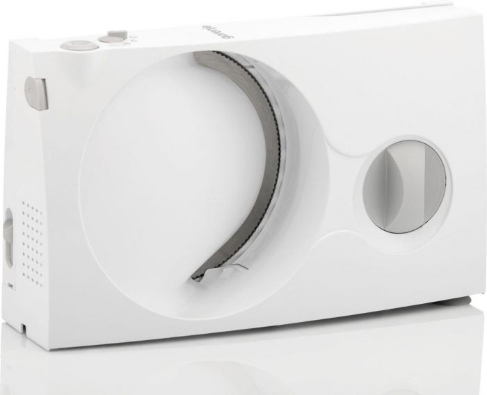 Скиборізка Gorenje, 100Вт, лезо-нержавіюча сталь, діаметр ножа-170мм, корпус-пластик, білий