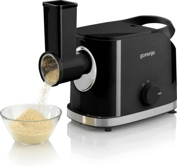 М'ясорубка Gorenje, 1800Вт, 2.1кг/хв, 2 решітки, насадка для ковбас, пластик/метал, чорний