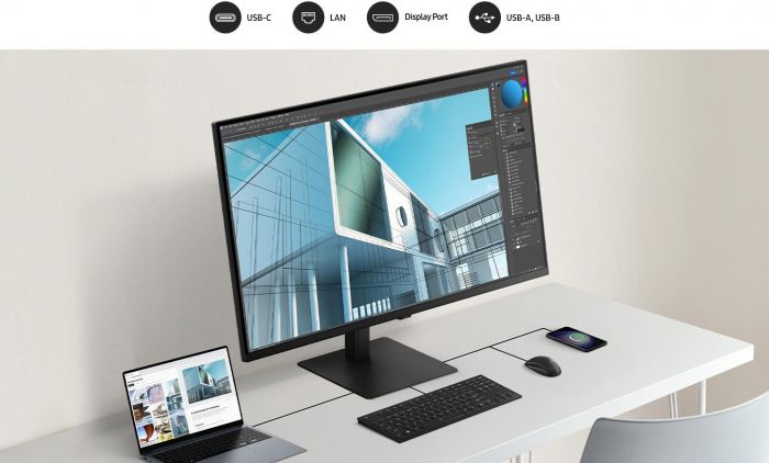 Монітор Samsung 37"S37D802 HDMI, DP, USB, VA, 3840x2160, 4ms