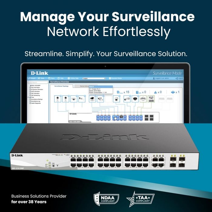 Комутатор D-Link DGS-1210-10P 8xGE PoE, 2xSFP, WebSmart