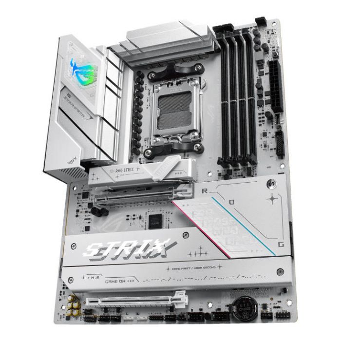 Материнcька плата ASUS ROG STRIX B850-A GAMING sAM5 B850 4xDDR5 M.2 HDMI DP Wi-Fi BT ATX білий