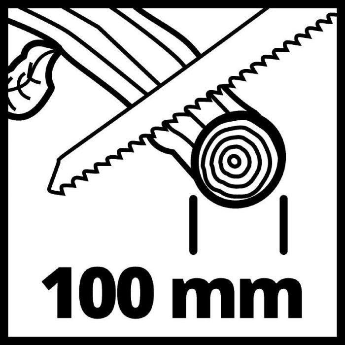 Пила шабельна акумуляторна Einhell GE-GS 18/150 Li Kit 18В акб 1х2.5А·год пропил 100/80мм хід 20мм ЗП 1.28кг