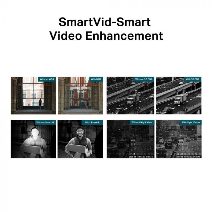 IP-Камера TP-LINK VIGI C350-2.8mm, PoE, 5Мп, 2.8 мм, H.265+, IP67, Bullet, кольорове нічне бачення, зовнішня