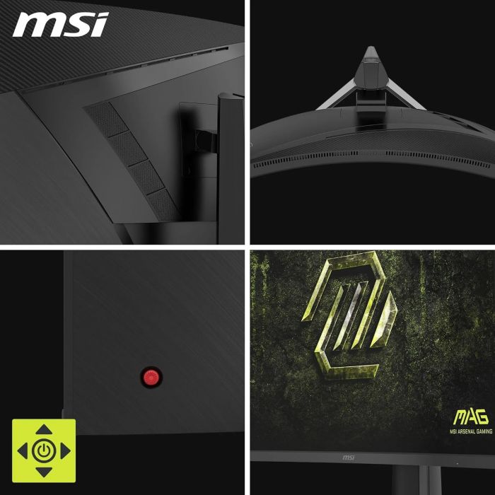 Монітор MSI 31.5" MAG 325CQPF-E18 2xHDMI, DP, Audio, VA, 2560x1440, 180Hz, 0.5ms, sRGB 111%, CURVED, AdaptiveSync, HAS