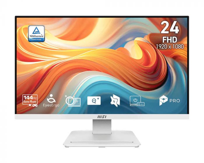 Монітор MSI 23.8" PRO MP241W-E14V HDMI, DP, VA, 144Hz, 1ms, sRGB 98%, FreeSync, білий
