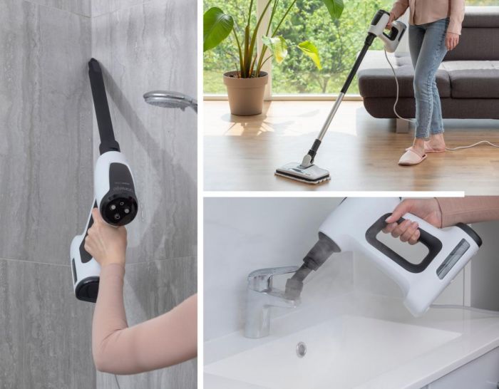 Пароочисник для підлоги Gorenje, 1500Вт, 400мл, білий