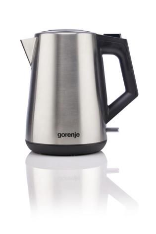 Електрочайник Gorenje 1.7л, Strix-контроль, метал, нерж