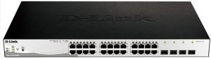 Комутатор D-Link DGS-1210-28MP 24xGE PoE, 4xSFP, 370W, WebSmart