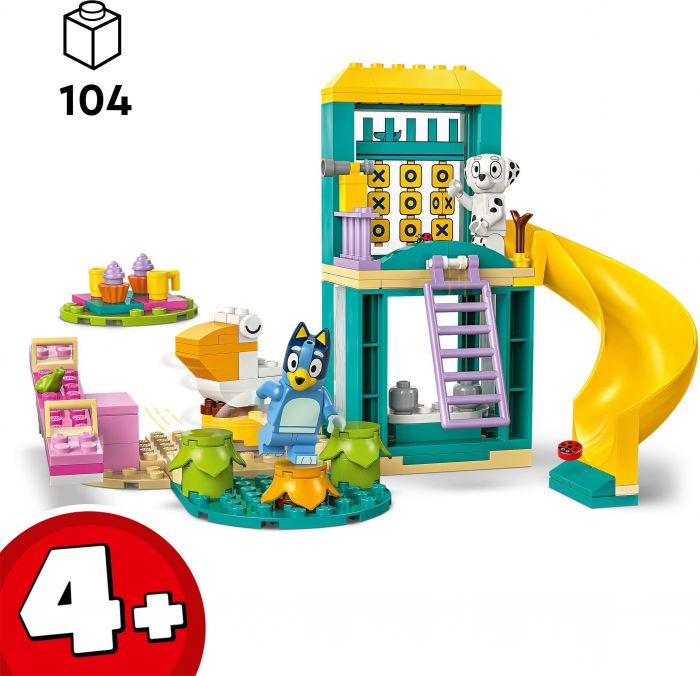 Конструктор LEGO Bluey Веселощі з Блуї та Хлоєю на ігровому майданчику