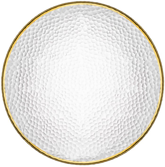 Тарілка ARDESTO Dew 21см, скло, прозорий