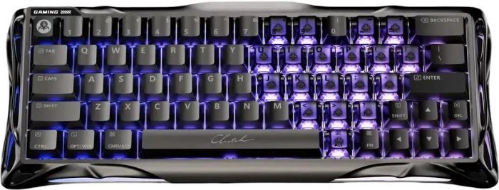 Клавіатура магнітна GravaStar Mercury V60 Pro 60keys, GravaStar Blackcore, USB-A, 8k,RGB, GunMetal