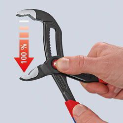 Кліщі сантехнічні KNIPEX Cobra QuickSet, 0-50мм, 250мм, фосфатовані, 0.335кг